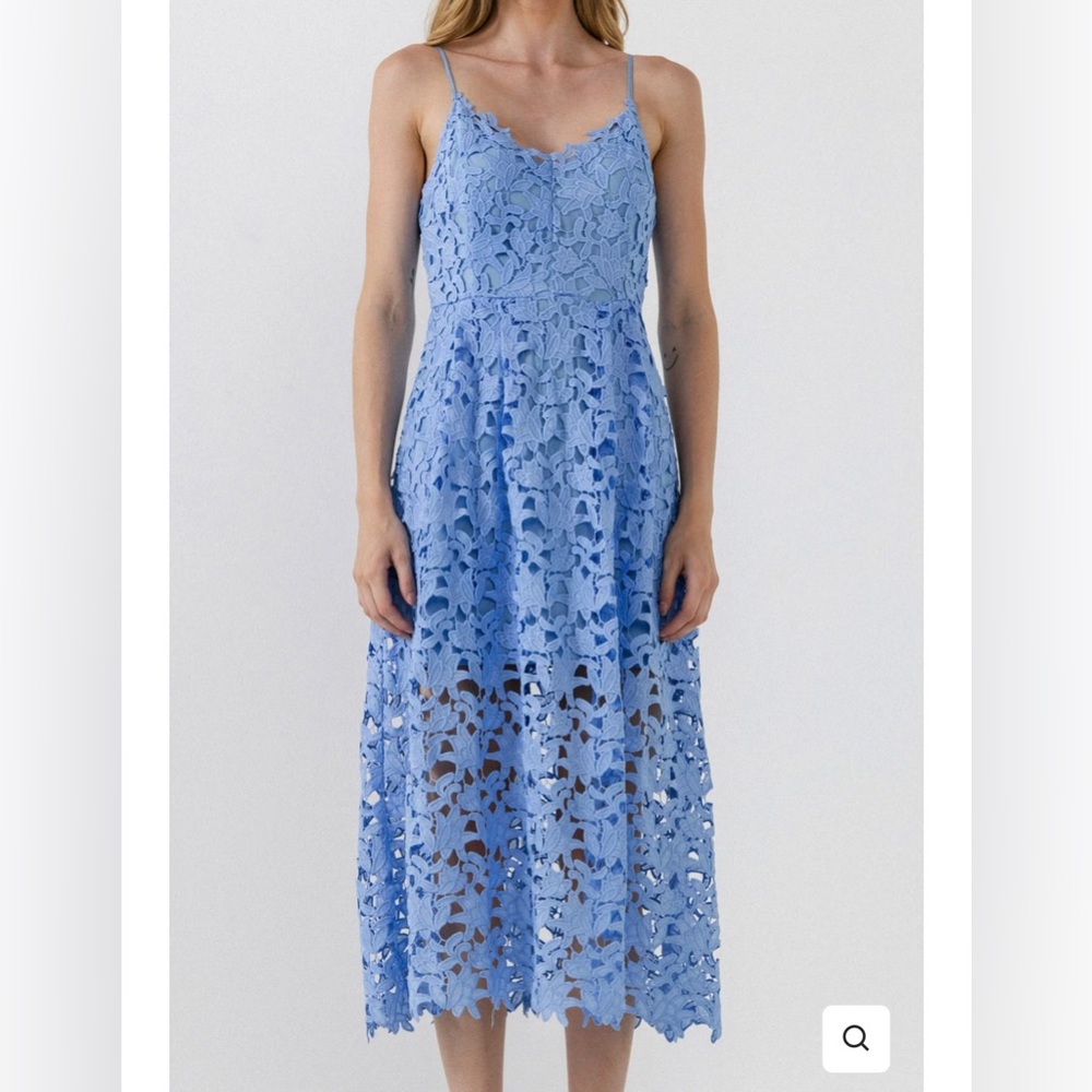 Endless rose powder blue floral dress